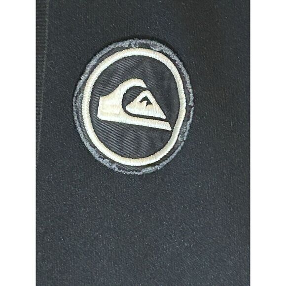 QuickSilver Jacket Mens‎ L Black Full Zip Logo Fleece Sweatshirt Hoodie - Picture 3 of 8